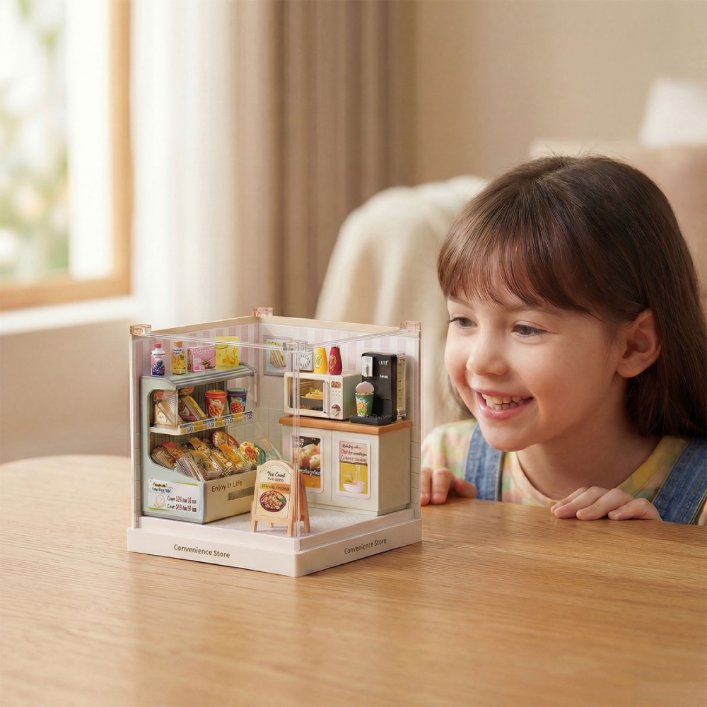 Фото Конструктор-румбокс MINI HOUSE серії Інтер'єр Міні - Цілодобовий магазин (8033)