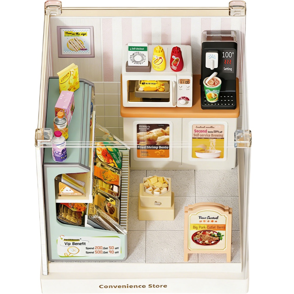 Конструктор-румбокс MINI HOUSE серії Інтер'єр Міні - Цілодобовий магазин (8033) Для кого для дівчаток