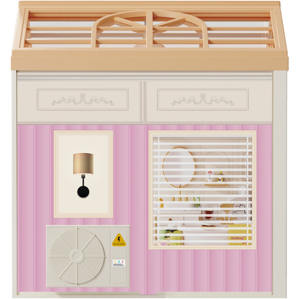 Внешний вид Конструктор-румбокс MINI HOUSE серии Интерьер - Ванная комната (8009)