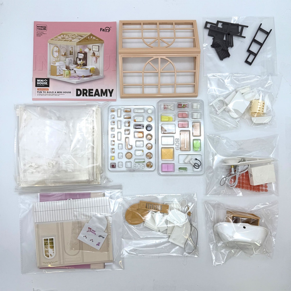 Фото Конструктор-румбокс MINI HOUSE серии Интерьер - Ванная комната (8009)