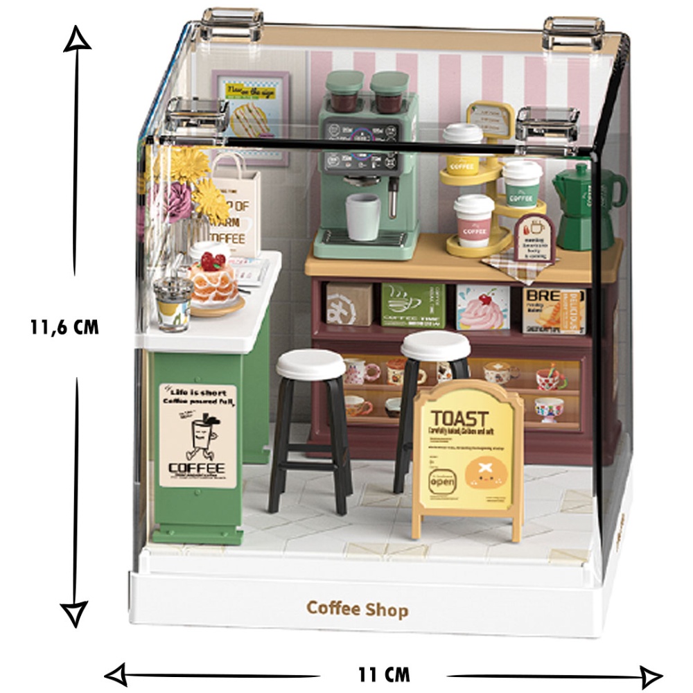 Конструктор-румбокс MINI HOUSE серії Інтер'єр Міні - Кав'ярня (8034) Для кого для дівчаток