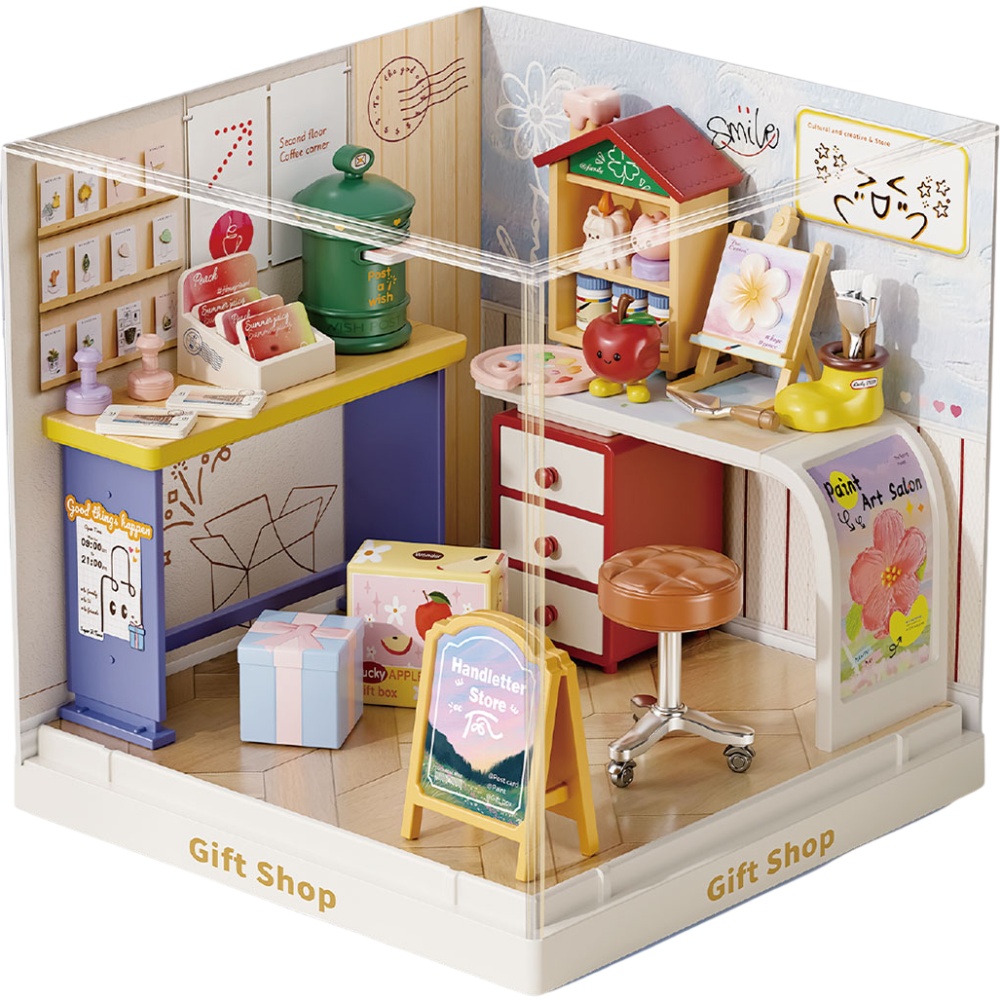 Конструктор-румбокс MINI HOUSE серии Интерьер Мини - Магазин подарков (8037) Тип уникальные детали