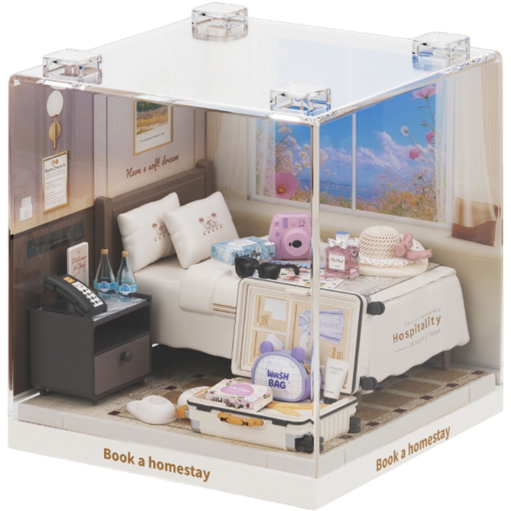 Конструктор-румбокс MINI HOUSE серии Интерьер Мини - Гостиничный номер (8038) Для кого для девочек