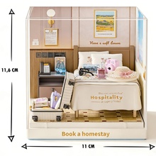 Конструктор-румбокс MINI HOUSE серии Интерьер Мини - Гостиничный номер (8038)