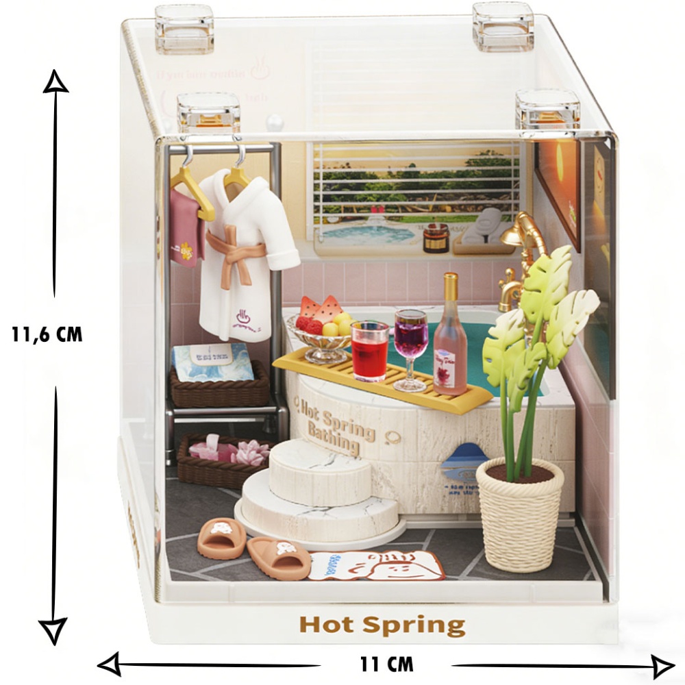 Конструктор-румбокс MINI HOUSE Конструктор-румбокс серии Интерьер Мини - Термальная купальня (8041) Для кого для девочек
