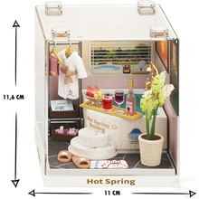 Конструктор-румбокс MINI HOUSE Конструктор-румбокс серии Интерьер Мини - Термальная купальня (8041)