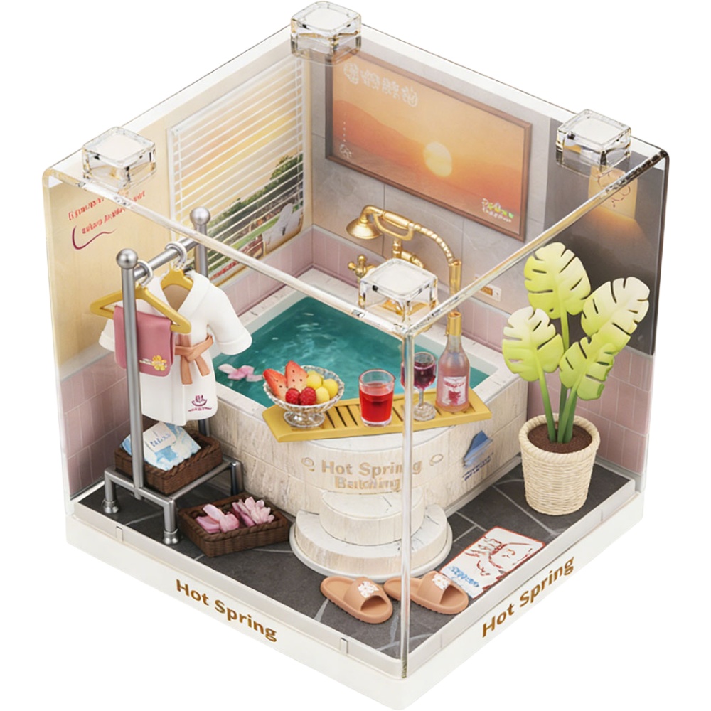 Конструктор-румбокс MINI HOUSE Конструктор-румбокс серии Интерьер Мини - Термальная купальня (8041) Возраст 8 лет