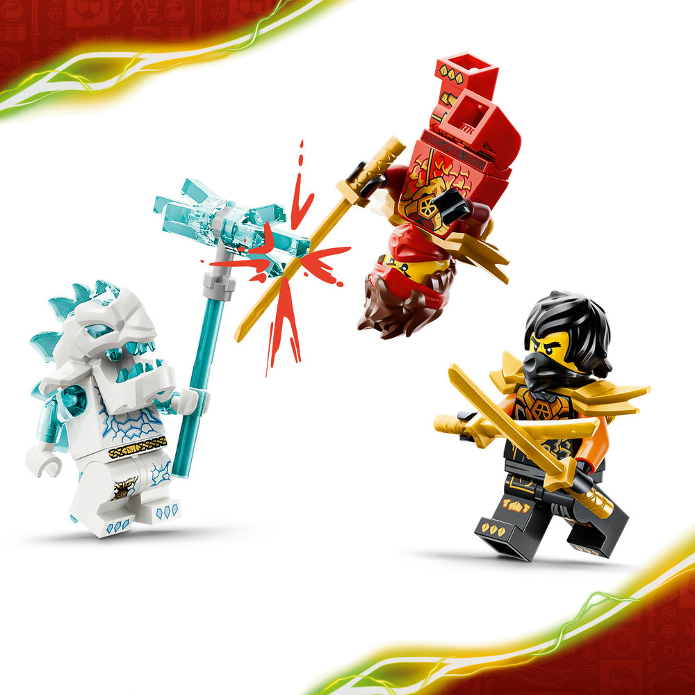 Конструктор LEGO Ninjago Комбіновані транспортні засоби Кая та