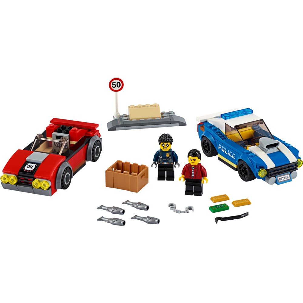 Конструктор LEGO City Арест на шоссе 185 деталей (60242) Тип классический