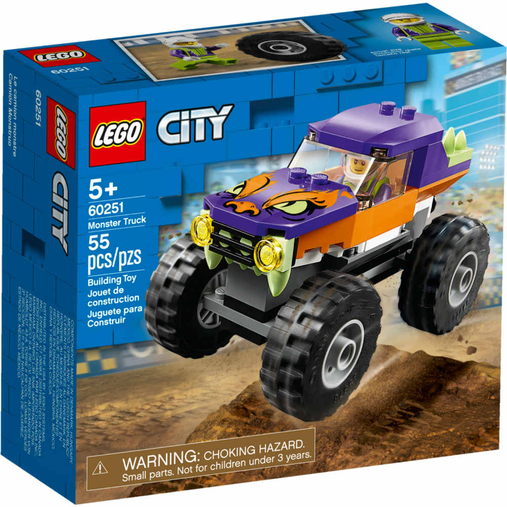 

Конструктор LEGO City Great Vehicles Монстр-трак 55 деталей (60251), City Монстр-трак 60251