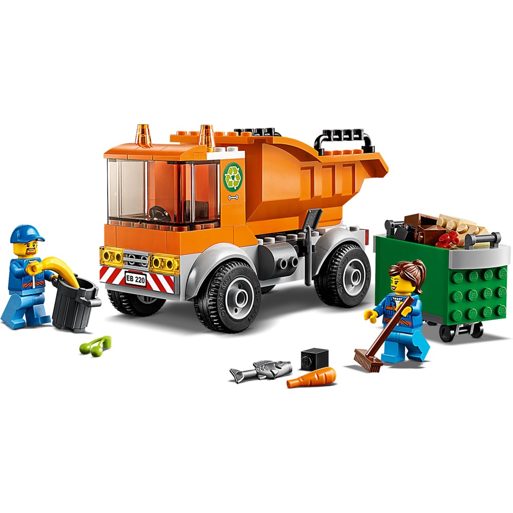 Конструктор LEGO City Мусоровоз 90 деталей (60220) Тематика транспорт