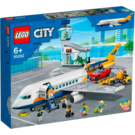 Конструктор LEGO City Пасажирський літак 669 деталей (60262)