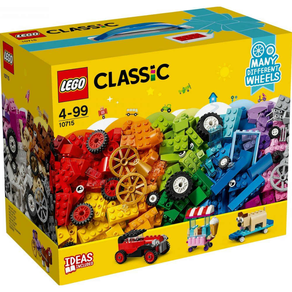 Конструктор LEGO Classic Кубики і колеса 442 деталі (10715)