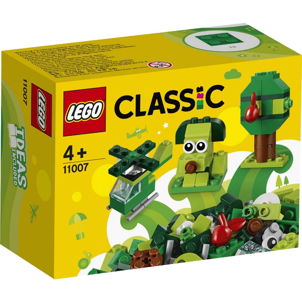 Конструктор LEGO Classic Набір для конструювання зелений 60 деталей (11007)