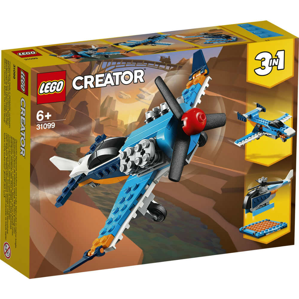 

Конструктор LEGO Creator Винтовой самолёт 128 деталей (31099), Creator Винтовой самолёт 31099