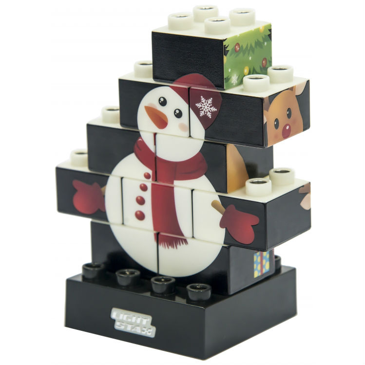 Конструктор LIGHT STAX Junior с LED подсветкой Puzzle Christmas (LS-M03003)