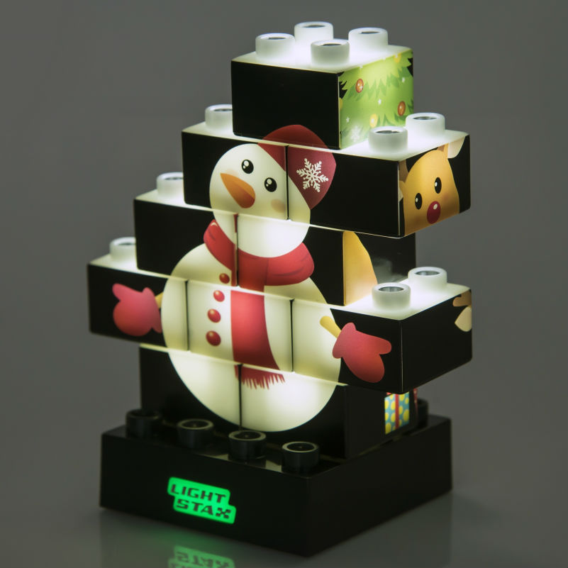 Конструктор LIGHT STAX Junior с LED подсветкой Puzzle Christmas (LS-M03003) Тематика тематический