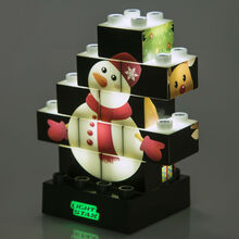 Конструктор LIGHT STAX Junior с LED подсветкой Puzzle Christmas (LS-M03003)