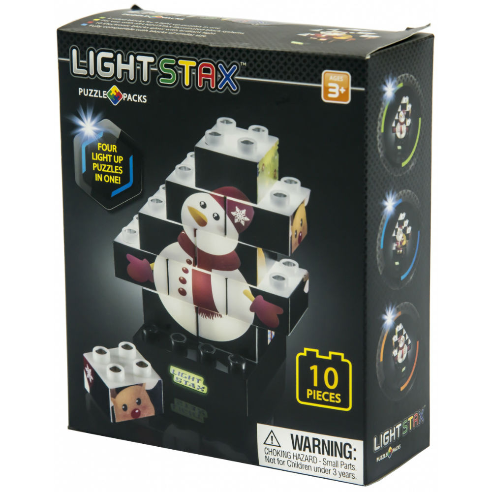 Конструктор LIGHT STAX Junior с LED подсветкой Puzzle Christmas (LS-M03003) Крепление блок