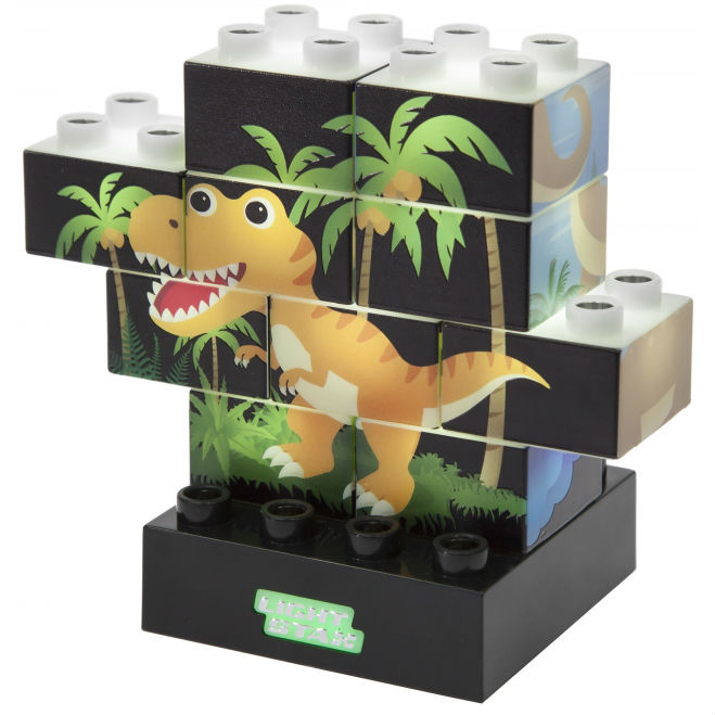 Конструктор LIGHT STAX Junior Puzzle Dinosaurer (LS-M03004)