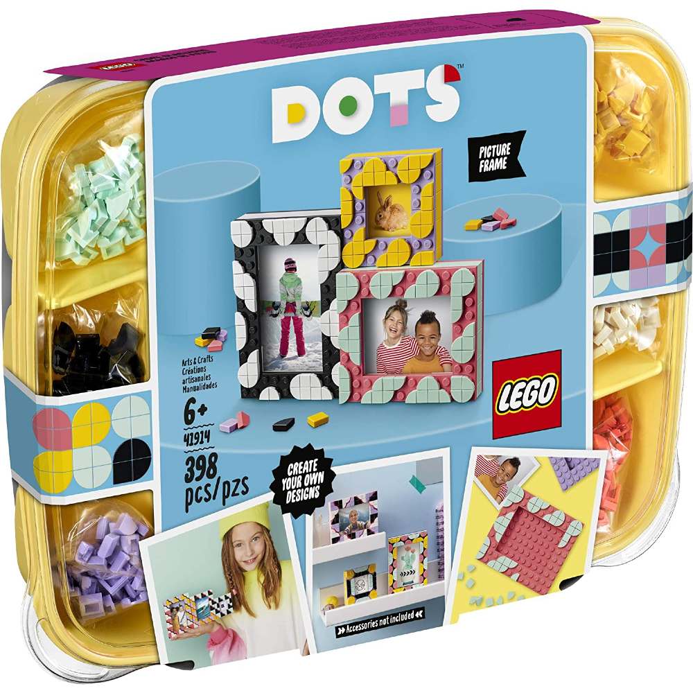 

Конструктор LEGO DOTS Креативные фоторамки 398 деталей (41914), DOTS Креативные фоторамки 41914