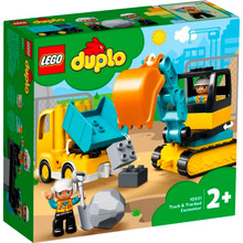 Конструктор LEGO Duplo Грузовик и гусеничный экскаватор 20 деталей (10812)