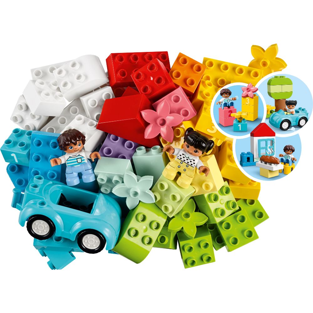 Конструктор LEGO DUPLO Classic Коробка з кубиками 65 деталей (10913) Тематика для найменших