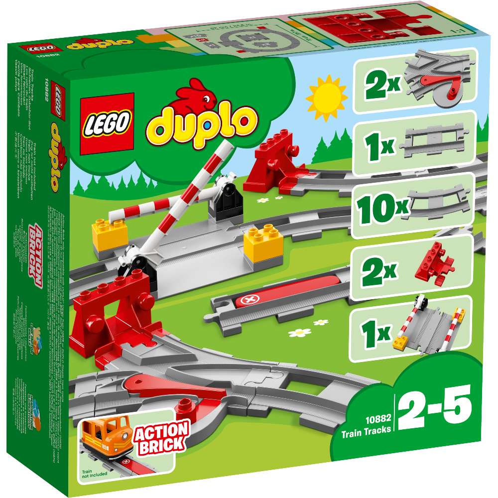 Конструктор LEGO DUPLO Town Рейки 23 деталі (10882)