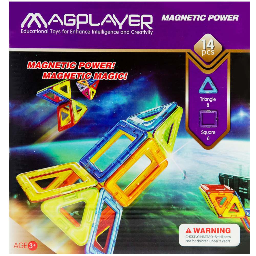 Магнитный конструктор MAGPLAYER 14 (MPB-14)