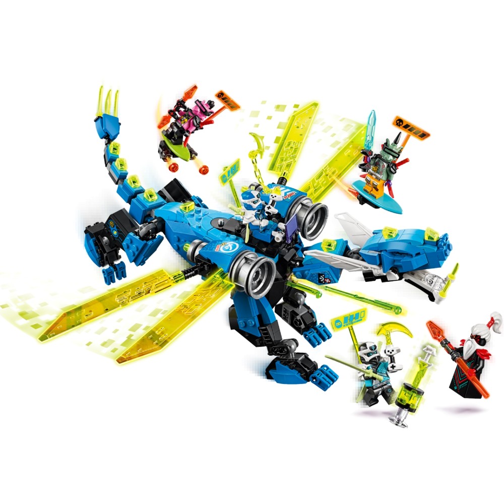 Конструктор LEGO Ninjago Кибердракон Джея 518 деталей (71711) Тематика герои фильмов и мультфильмов