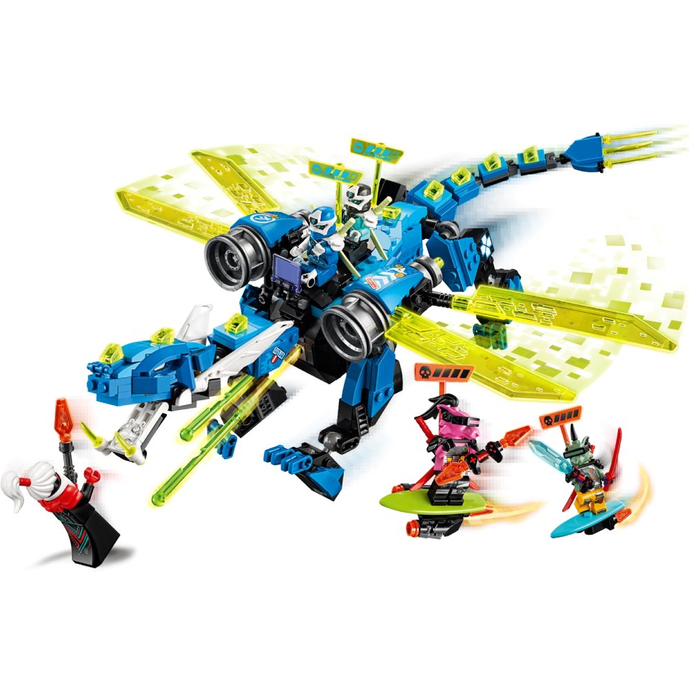 Конструктор LEGO Ninjago Кибердракон Джея 518 деталей (71711) Крепление блок