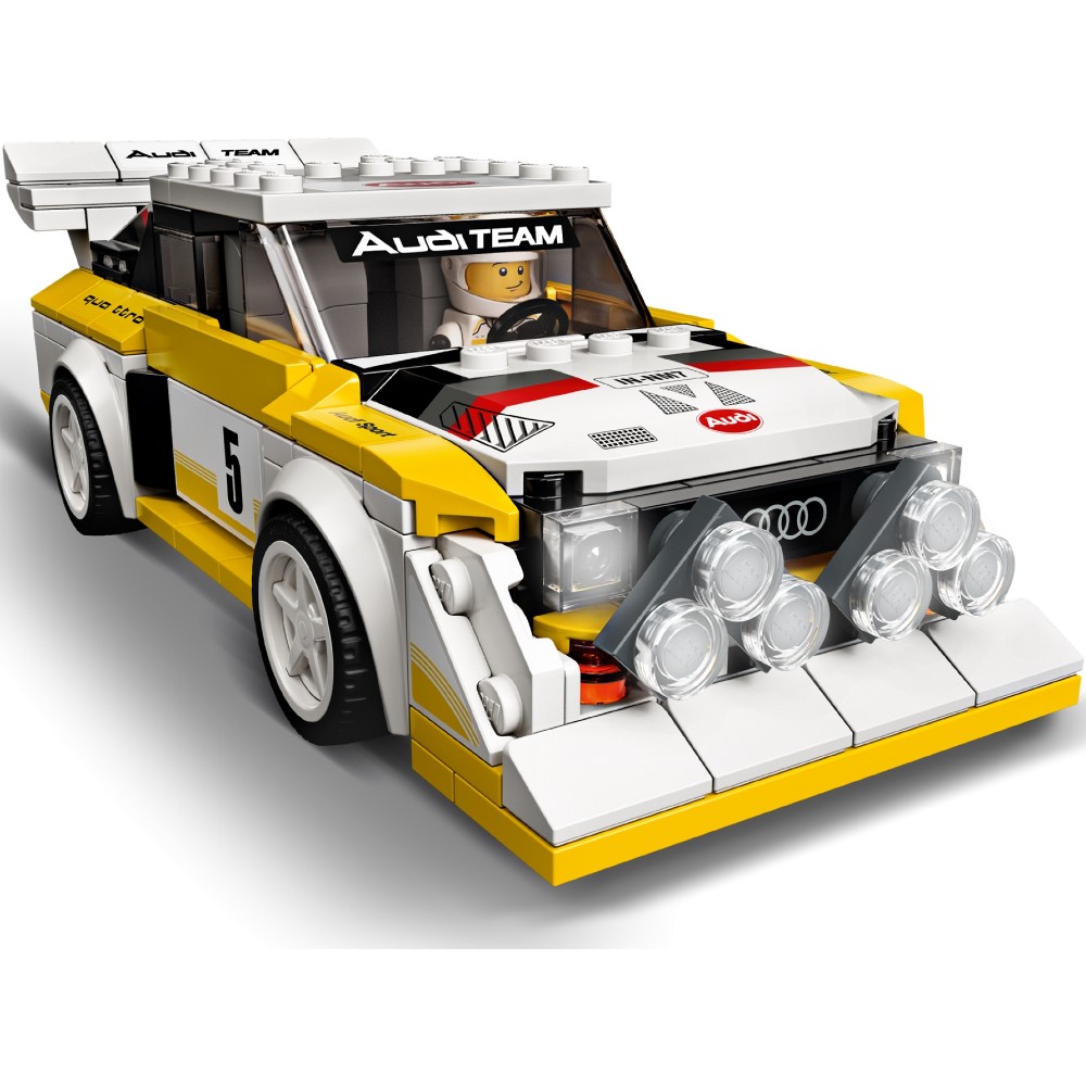 Конструктор LEGO Speed Champions 1985 Audi Sport quattro S1 250 деталей (76897) Кріплення блок