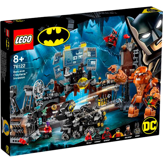 Конструктор LEGO Super Heroes Вторжение Глиноликого в бэт-пещеру 1038 деталей (76122)