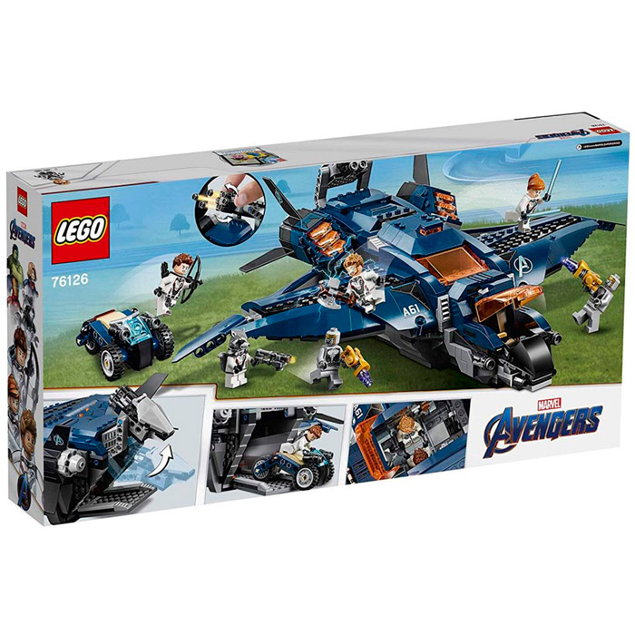 Конструктор LEGO Super Heroes Marvel Comics Модернізований квинджет Месників (76126) Тематика тематичний