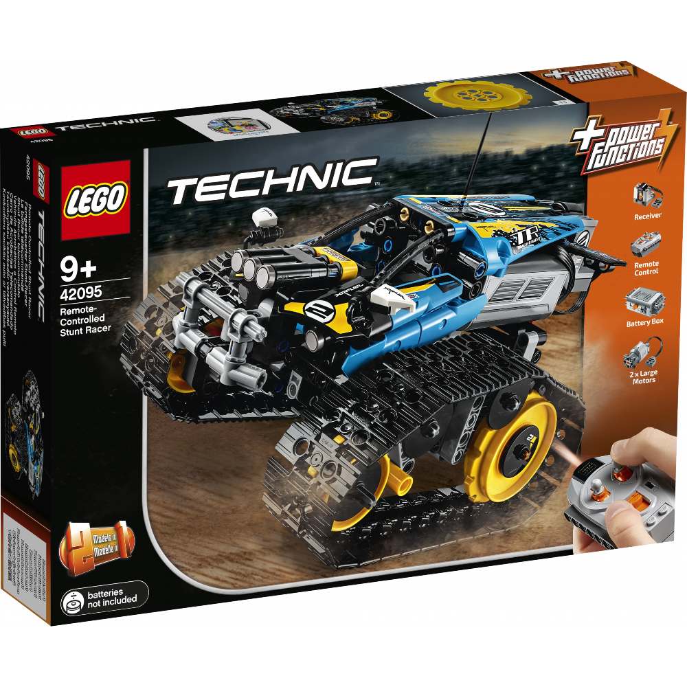 

Конструктор LEGO Technic Скоростной вездеход с ДУ 324 детали (42095), Technic Каскадерский гоночный автомобиль на РУ