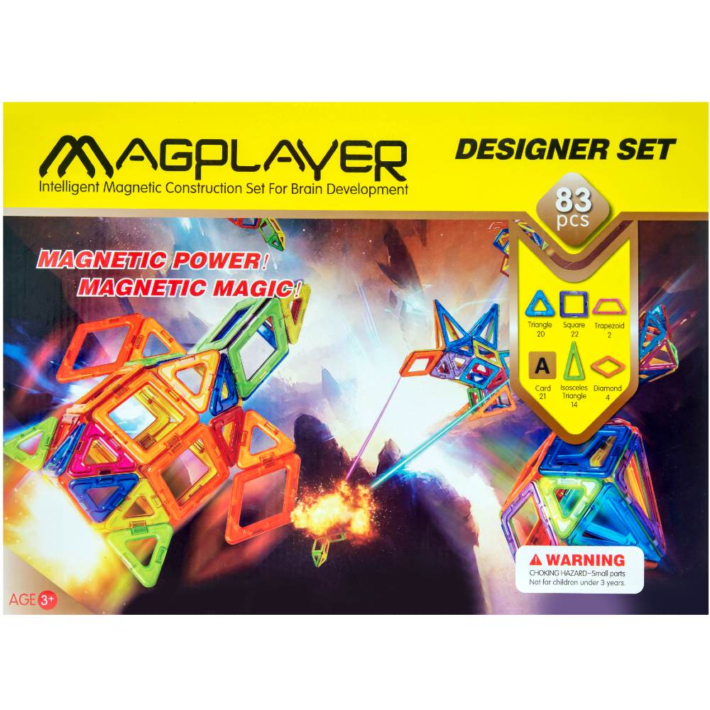 Конструктор магнитный MAGPLAYER 83 (MPA-83)