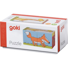 Кубики дерев'яні GOKI тварини (57725G)