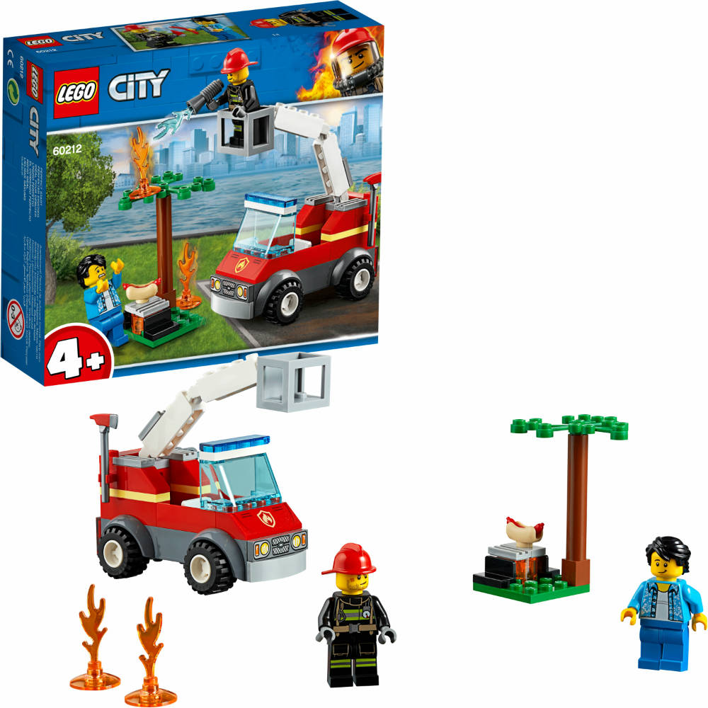 Конструктор LEGO City Пожар на пикнике 64 детали (60212) Серия Lego City