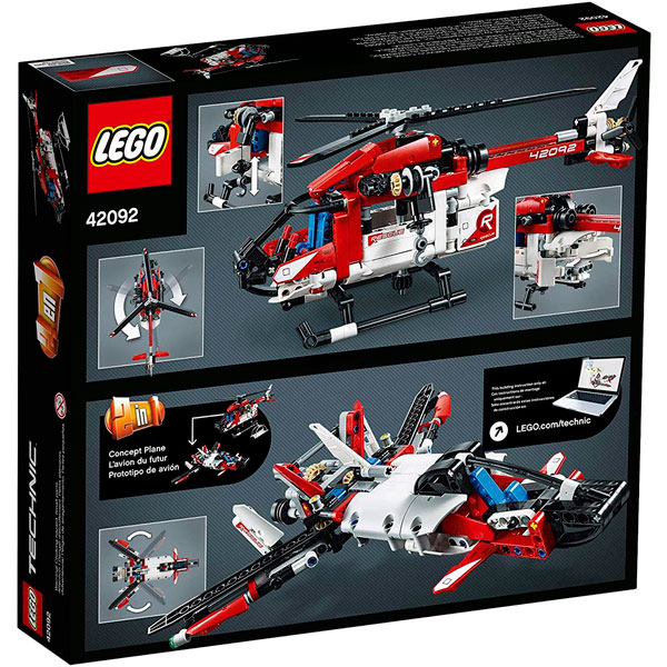 Зовнішній вигляд Конструктор LEGO Technic Рятувальний вертоліт (42092)