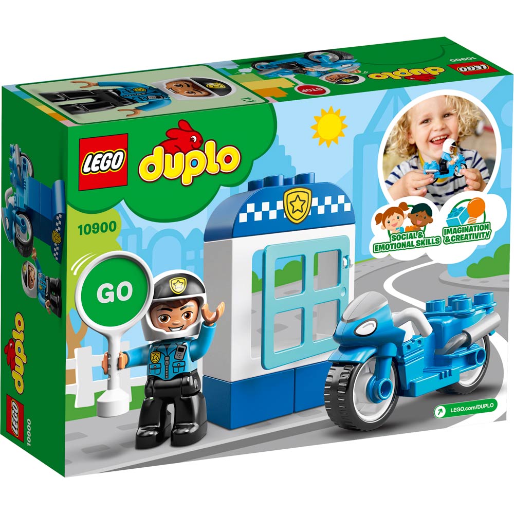 Конструктор LEGO DUPLO Поліцейський мотоцикл 8 деталей (10900) Тип класичний