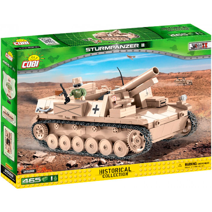 

Конструктор COBI САУ Штурмпанцер II 465 деталей (COBI-2528), Конструктор САУ Штурмпанцер II, 465 деталей
