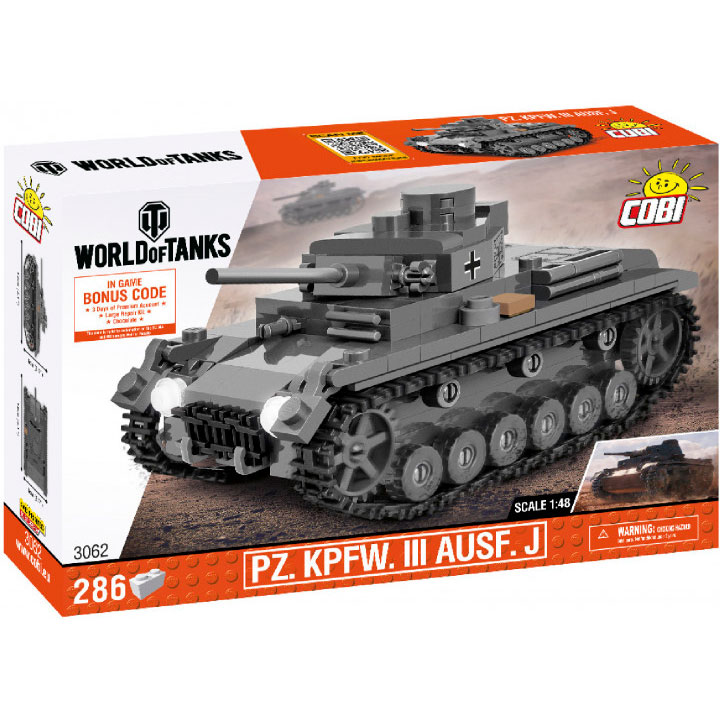 

Конструктор COBI Средний танк Т-III 286 деталей (COBI-3062), Конструктор Средний танк Т-III, 286 деталей