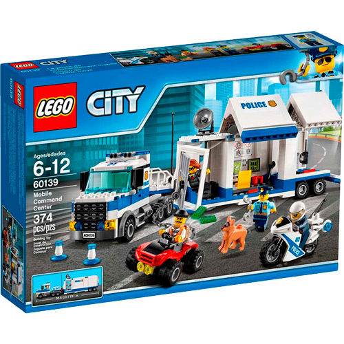 

Конструктор LEGO City Мобильный командный центр 374 детали (60139), City Мобильный командный центр 60139