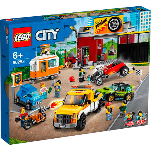 

Конструктор LEGO City Тюнинг-мастерская 897 деталей (60258), City Тюнинг-мастерская 60258