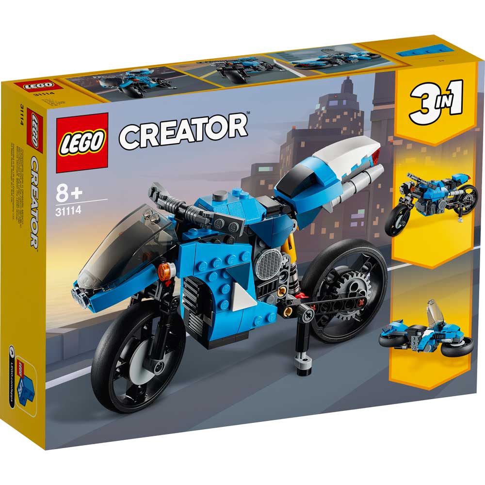 

Конструктор LEGO Creator Супербайк 236 деталей (31114), Creator Супербайк 31114