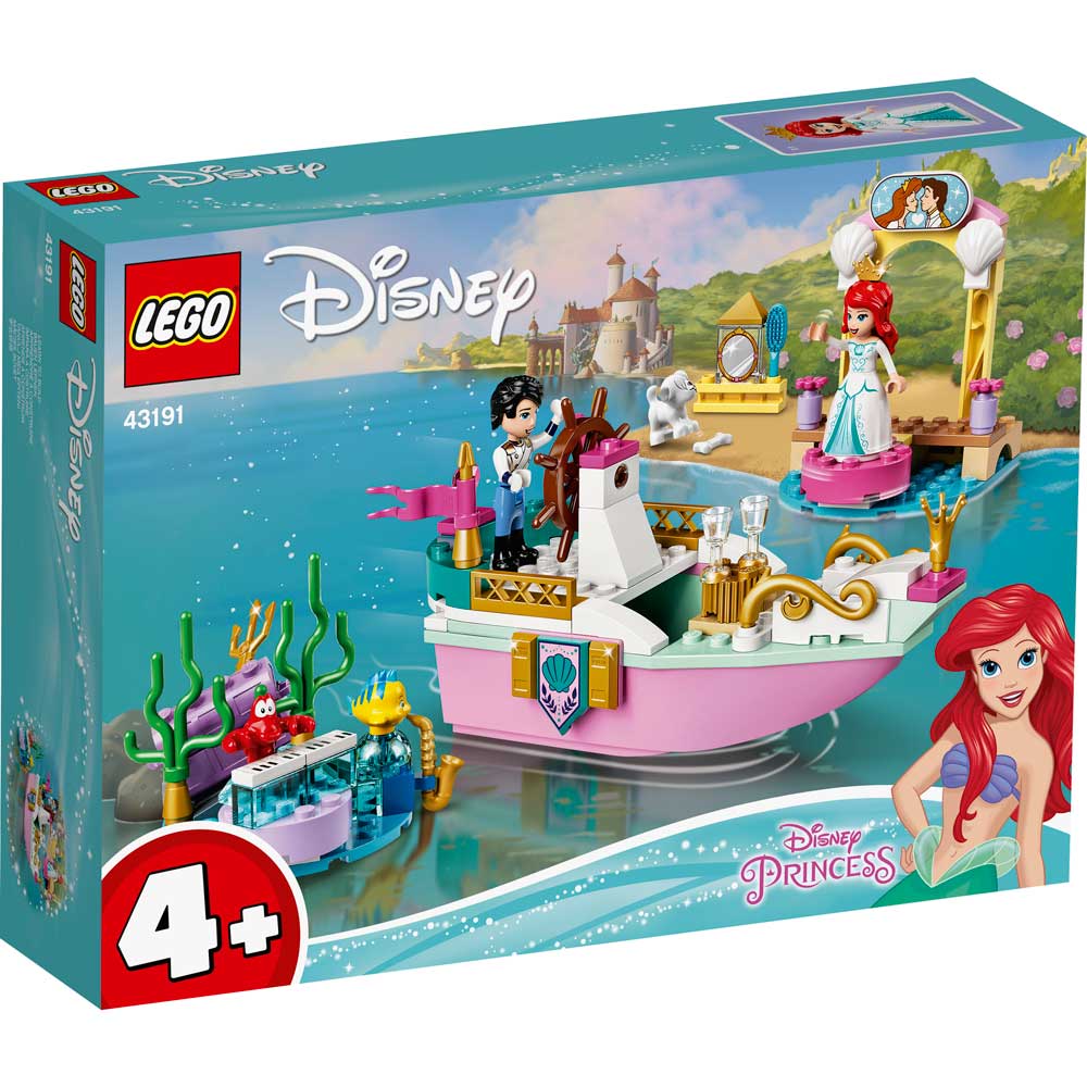 

Конструктор LEGO Disney Princess Праздничная лодка Ариэль 114 деталей (43191), Disney Princess Праздничный корабль Ариэль 43191