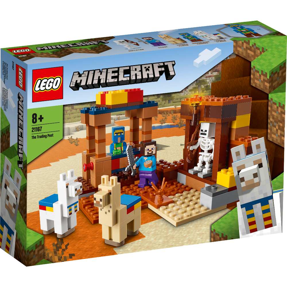 

Конструктор LEGO Minecraft Торговый пост 201 деталь (21167), Minecraft Торговый пост 21167