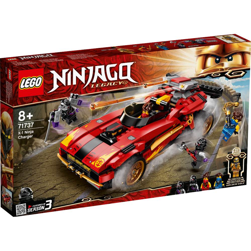 

Конструктор LEGO Ninjago Ниндзя-перехватчик Х-1 599 деталей (71737), Ninjago Ниндзя-перехватчик Х-1 71737