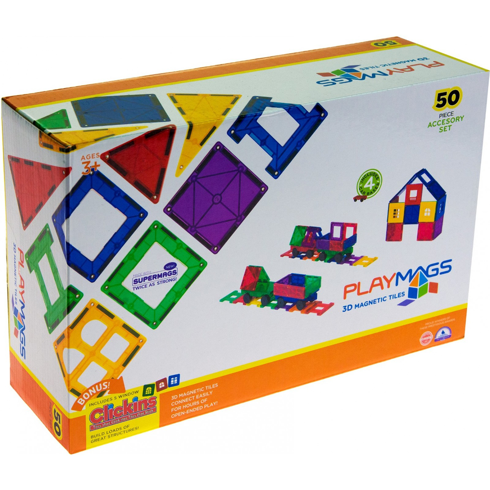 

Магнитный конструктор PLAYMAGS 50 (PM153), магнитный набор 50 эл. PM153