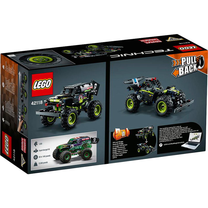 Конструктор LEGO Technic Monster Jam Grave Digger 212 деталей (42118) Тематика транспорт